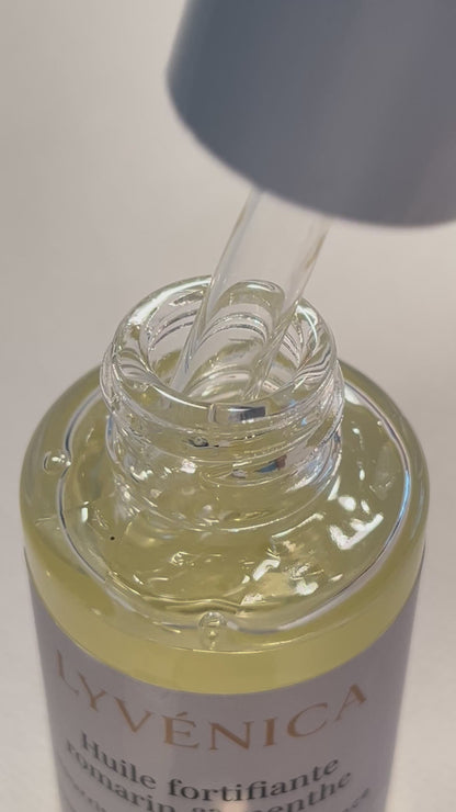 Huile fortifiante cuir chevelu & cheveux – Romarin & Menthe